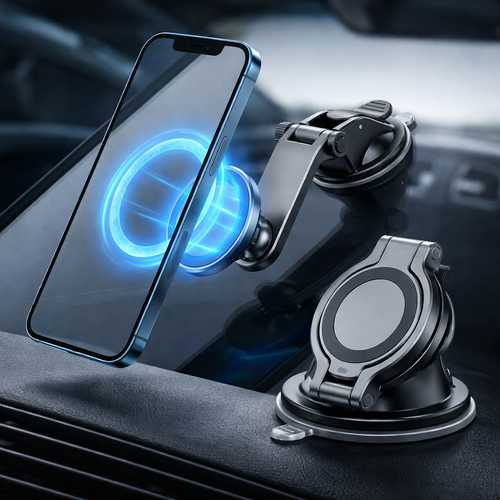 Katlanabilir Vakumlu Araç Telefon Tutucusu